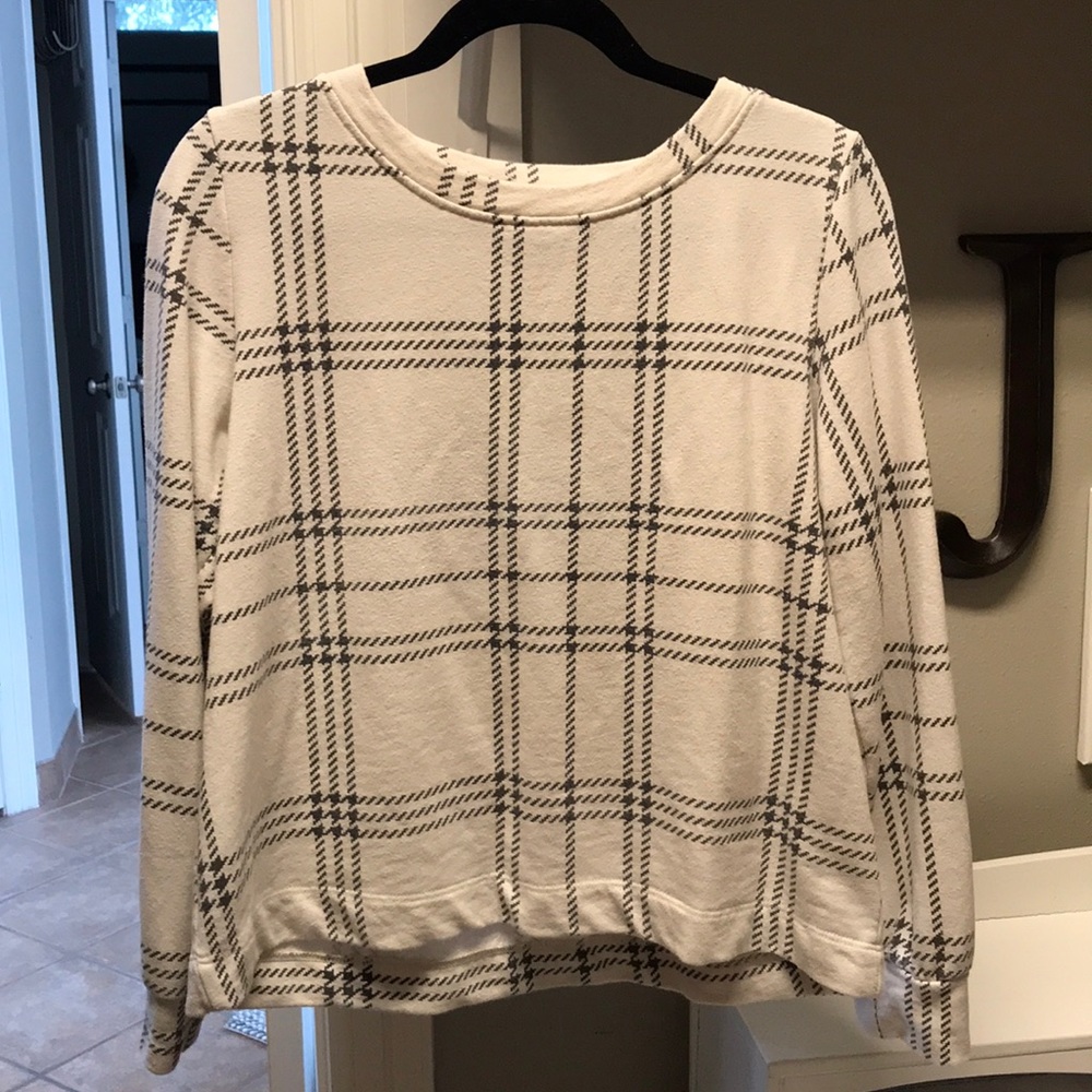 T La windowpane sweatshirt